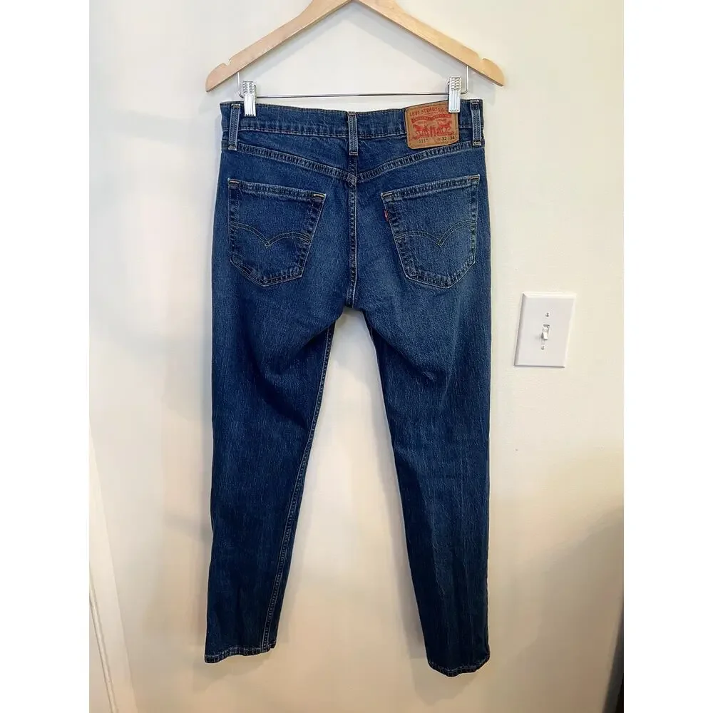 Levi’s 511 Men’s Slim Fit Stretch Jeans Dark Wash 32x34